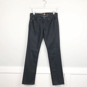 7 For All Mankind Straight Leg Jeans Embellished